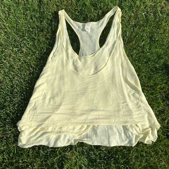 Free People Yellow Tank Top XS - Picture 2 of 4